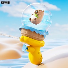 DFMEI 咔皮水豚2026新款呲水槍兒童玩具幼兒園打水仗神器小水槍洗澡玩具, 1個, 浴盆卡皮水槍【不帶燈】袋裝:如圖