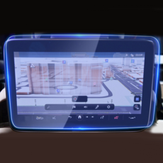 벤츠 S클래스 W223 2020~ 리어모니터 액정보호 강화유리 필름 MB5, 클리어