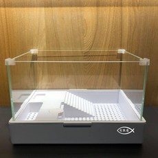 SOBO 松寶 分離式超白生態烏龜缸】超白缸 輕鬆換水 創意寵物箱 烏龜箱, 1個, M款-TA-400【限獨立一件寄送】