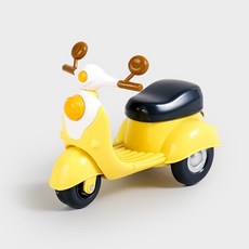 Be Woman 現貨 韓國 大創 Daiso 模型 迷你 摩托車 裝飾 玩具, 黃色, 1個