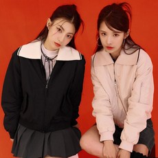 체이스컬트 여자 니트 카라 경량 패딩 점퍼