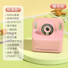 미니 영수증사진기 즉석카메라 감열지 흑백 인화 프린트 레트로 카메라, 1개, A. 스탠다드 핑크