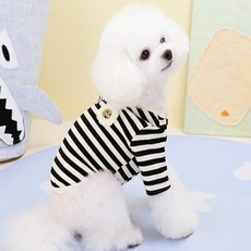 롬이샵 도톰 하네스 가디건 애견옷, 블랙/M, 블랙, 1개