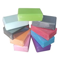 EVA瑜伽磚 瑜伽輔具 瑜伽磚 瑜伽練習磚 輕便環保瑜珈磚 兒童孕婦瑜伽輔助, 黑色, 1個