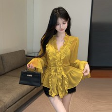 댄스복 아랑고고장구 프릴 블라우스 체조 행사 빅사이즈 드럼 무대복 단체복 화려한 공연복