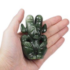 博古珍藏 天然析木河磨玉雕太陽神把玩．150公克．紅山文化文物．早期收藏