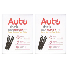 오토첵 전용 혈당측정 시험지, 50매입, 2개