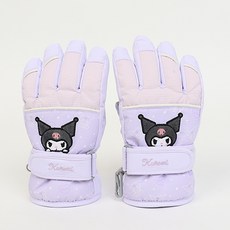 三麗鷗酷洛米可愛兒童防寒手套幼兒滑雪手套女童羽絨手套嬰兒防水手套 好物禮物 滑雪場滑雪場