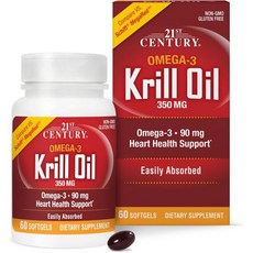 영양제 크릴오일 21세기 크릴 오일 350밀리그램 60젤, 1개