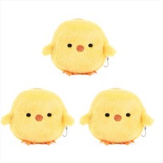 [ 771137 ] 귀여운 만화 동전 지갑 3개 창의적인 닭 돼지 아보카도 과일 모양 가방 여아용 미니 지퍼 여성용 및 파우치 지갑 카드 케이스 머니 오거나이저 (옐로우), [ 771137 ] 귀여운 만화 동전 지갑 3개, 창의