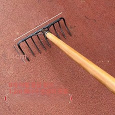손갈퀴 돌고르는 도구 잡초제거 쟁기 농기구 밭갈기, 9치 1.2m, 1개
