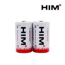 HIM 알카라인 D형 건전지 2알 비닐포장, 1개입, 1개