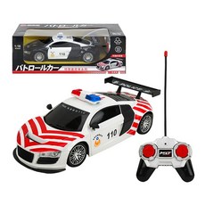 台灣出24H開發票 1:18 無線遙控台灣警車(前後車燈會亮) 888玩具遙控車 搖控車 遙控警車 遙控警車, 紅白國道警車, 1個
