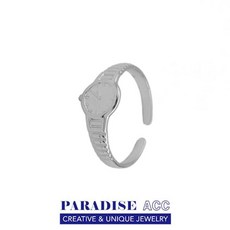 PARADISE 簡約百搭 時鐘手表 鈦鋼 戒指 不過敏 不生鏽