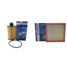 보쉬 엔진오일교환 필터 셋트 올란도 2.0 디젤 오일필터+에어필터 O0109+A2450, 오일필터+에어필터/O0109+A2450, 1개