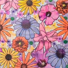 Summer Garden - 꽃무늬 수채화 프린트 티슈 페이퍼 50.8cm x 76.2cm(20인치 30인치) | 24장