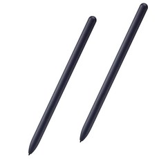 삼성 갤럭시 탭 S7 플러스 펜 탭 S7 플러스 펜 탭 S7+ 스타일러스 펜 블루투스 S7 펜 교체 불포함 2팩 (미스틱 브론즈), 미스틱 블랙