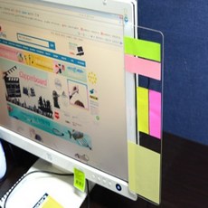 누로아 모니터 메모보드 모니터메모보드좌측 멀티홀더, 화이트