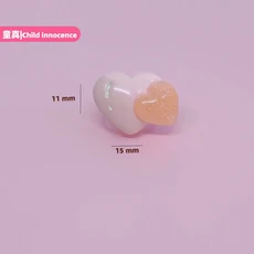 50개 미니 플랫백 큐트 리본 블랙 하트 발렌타인 카보숑 레진 장신구 매니큐어 액세서리 DIY 네일 장식, 13 No.19