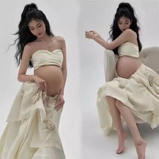 만삭사진옷 만삭촬영원피스 의상 블랙 스튜디오
