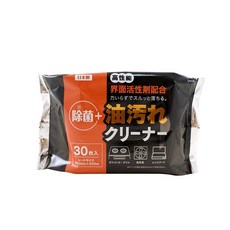 除菌+油污清潔濕紙巾（30抽入）, 1個