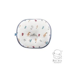 KUKU酷咕鴨 童心護頭枕(5款樣式) 寶寶外出安全座椅頭部保護枕, 1個, 童心護頭枕-車隊藍04