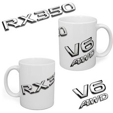 RX350 V6 AWD LEXUS 馬克杯 紀念品 杯子 杯墊 隔熱紙, 1個