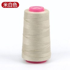牛仔線縫紉線 手縫線 牛仔線 裁縫線 牛仔褲專用線 家用大捲縫紉線, 1個, 米白351, 米白351