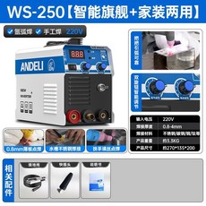 安德利 WS-250 智慧旗艦+家裝兩用 氬弧焊機 手工焊 220V, 1個, WS-250【智能旗艦+家裝兩用】