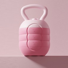 HAM 무게조절 케틀벨 물 추가 가능 2-10 kg, 핑크, 1개, 10kg