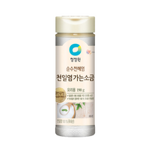 청정원 신안섬보배 천일염가는소금2종, 190g, 1개