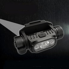NITECORE HC60 可充電頭燈，輕巧續航，1000流明高亮度，附贈3400mAh 18650電池, 1個, 頭盔支架(快拆支架)-出貨不含頭燈