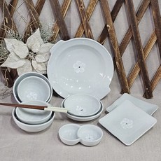 고백자 배꽃 2인 홈셋트 [10p], 1개