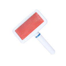 寵物梳毛刷 - 狗狗貓咪適用 保護頭氣囊設計 小白梳密針梳 寵物美容適用, 1個, 小白梳