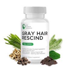 DR 솔루션 - 카탈라아제로 백발 제거 안티에이징 판토텐산 엽산, 60 Count (Pack of 1), 1개