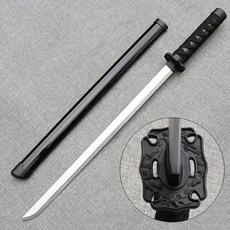 일본식 연습용 검과 칼집 긴짧은 사이즈 무술 소품 놀이용 무기, 1개, 4. 73cm 모롱(실버바디)