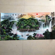 張大千山水畫聚寶盆, 參考詳情頁