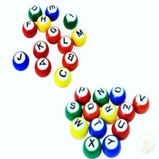 픽봄 알파벳 자석 원형 입체 마그넷 영어놀이 놀이교구, N~Z (MF-222)