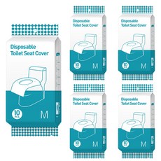 씩스틴스프링 혁신적인 자동스티커 프리미엄 일회용 변기커버, 50개