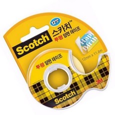 3M 스카치 투명 양면 테이프 137D (12mm x11.4M)