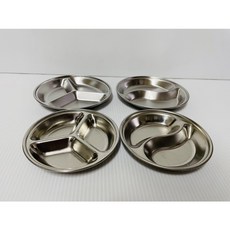 不鏽鋼醬油盤 醬油碟 不鏽鋼醬料盤 兩格盤 三格盤 美味盤 醬料盤 醬汁盤 不鏽鋼盤 一入, 1個, 三角三格盤,小10cm