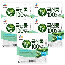 CJ제일제당 행복한콩 국산콩 부침용 두부, 5개, 380g
