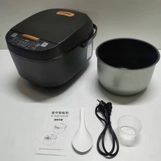 5公升大容量電飯煲 家用多功能智能飯鍋 蒸煮柴火煮飯, 5L 電飯煲歐規黑色單噴Black,訂200-999台, 1個