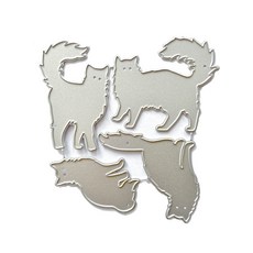 동물 고양이 금속 절단 다이 스크랩북 스텐실 다이 컷 카드 엠보싱 DIY 사진 앨범 템플릿 몰드 장식 선물