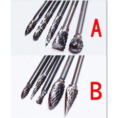 造研所 超銳利5入組電動雕刻刀，含高速鋼鑽頭與PP盒，適用金屬木材塑膠雕刻打磨, B