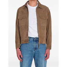 아르마 플랩 포켓 케일 스웨이드 재킷