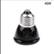애완동물 히팅 램프 220 20W 전구 세라믹 애완동물 40W 거북이 E27 240V 보온 조명 원적외선 60W 히팅 파충류 램프 80W