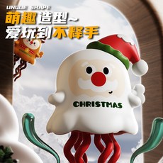 發條上鍊南瓜幽靈萬聖節玩具聖誕節老人解壓麋鹿創意趣味玩具, 1個, 上鍊發條聖誕雪人【英文彩盒版】