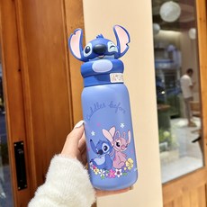 Disney 迪士尼系列吸管水杯, 1個, 公仔隨手史迪奇400ml