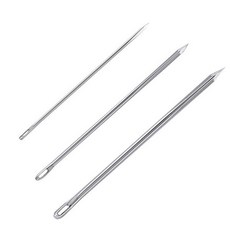 삼각바늘 소(40mm)/가죽바늘/레자바늘/가죽손바늘/, 1개